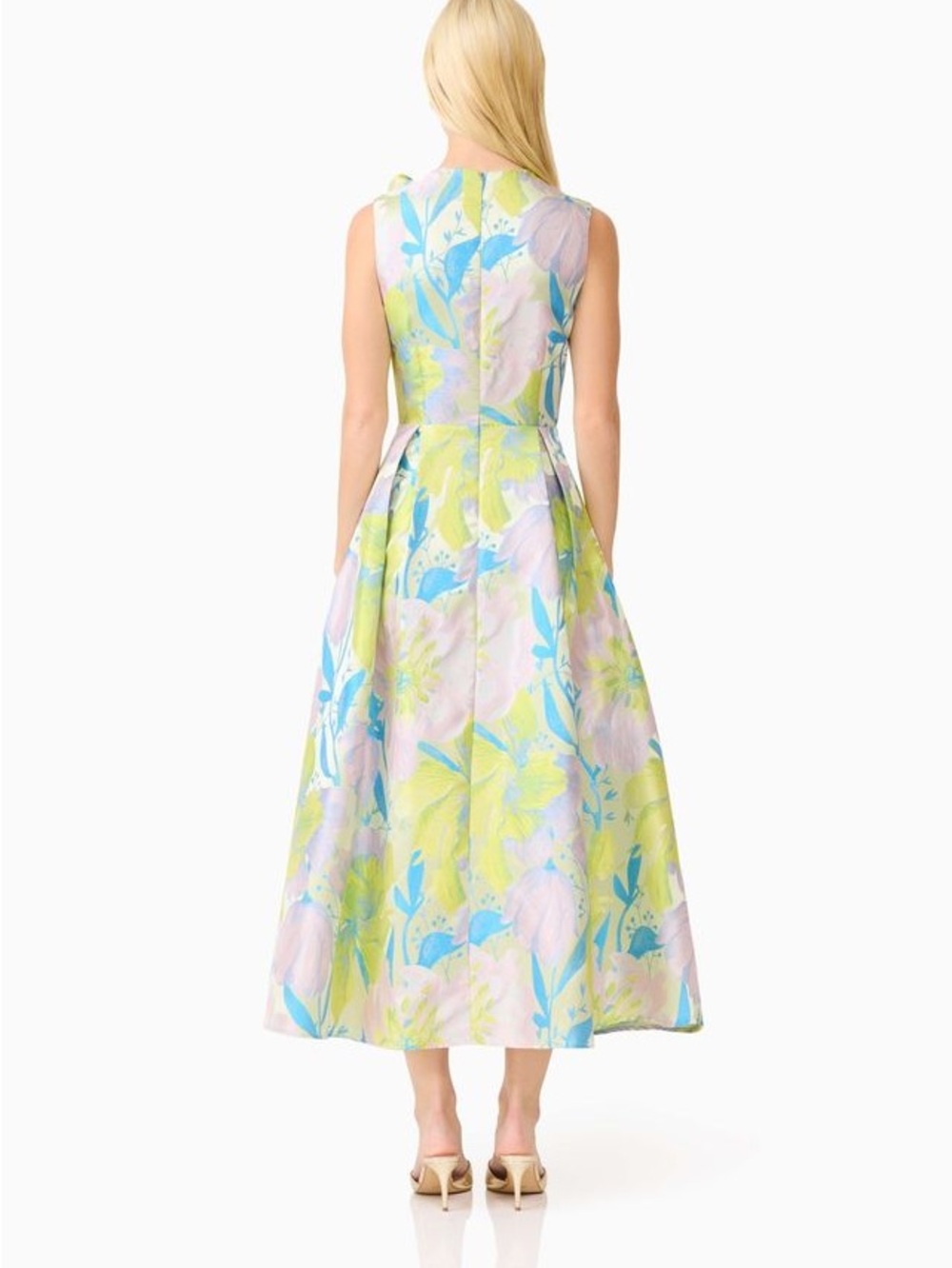 Elliatt Rhea A - Line Midi Dress in Floral Multi Size S NWT - Picture 4 of 7